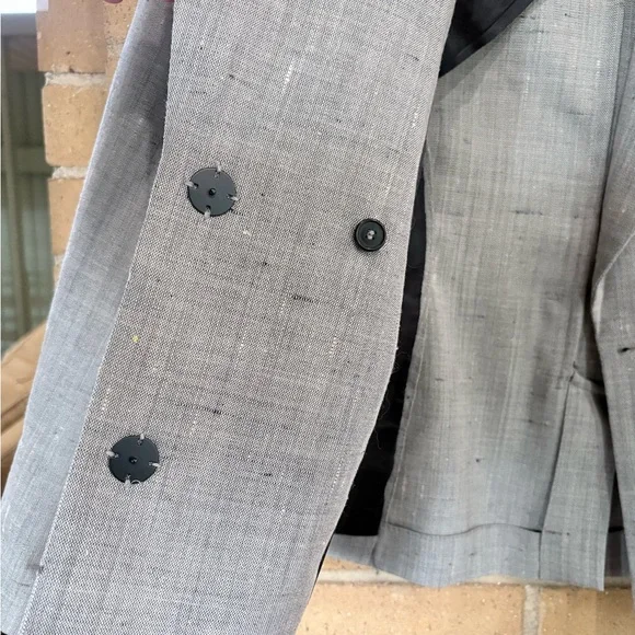 Zara Tailored Gray Blazer EUC Structured Fit Size XS - Picture 6 of 13